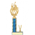 Trophies - #C-Style Volleyball Male Double Action Laurel